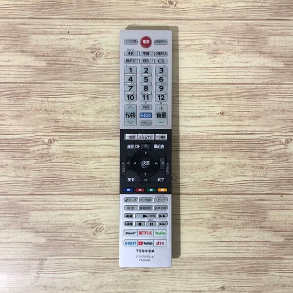 TOSHIBA REGZA純正テレビリモコン CT-90489