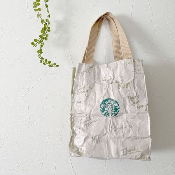 スターバックス トートバッグ リメイク 26×20×10
