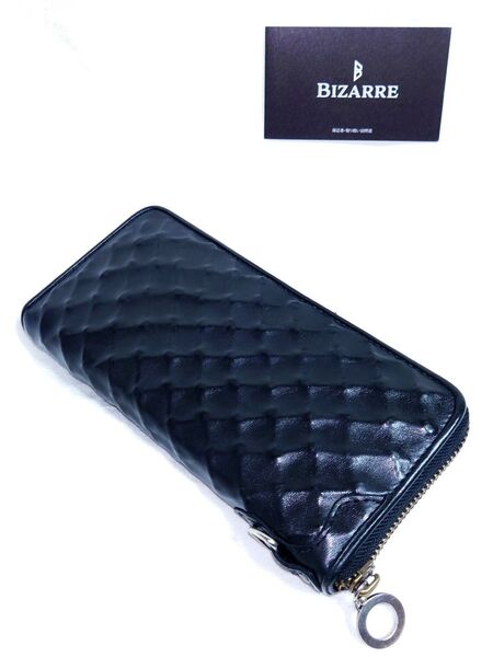 BIZARRE ワイヤーモデル ロングジップウォレット レザー 長財布 本革 silver925