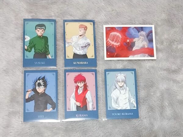 幽遊白書 アモカフェ 推しカフェ 推しパシャカード ノーマルコンプ 特典 場面写フォトカード 幽助 桑原 飛影 妖狐 蔵馬