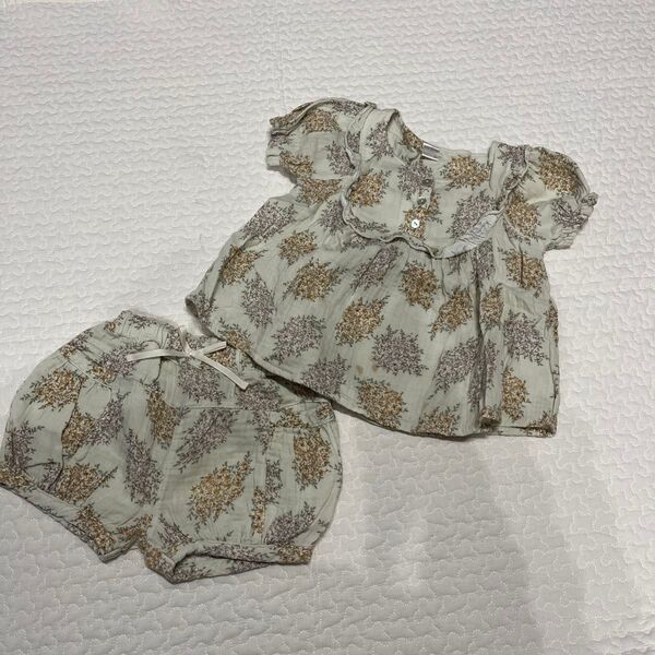 バースデイ テータテート tete a tete 紫陽花 セットアップ セトア ショートパンツ ブラウス ブルマ