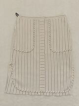 NINA RICCI 春夏 イタリア製切り替えデザインスカート size36 国内正規 ニナリッチ コレクション ストライプ ストレッチ_画像1