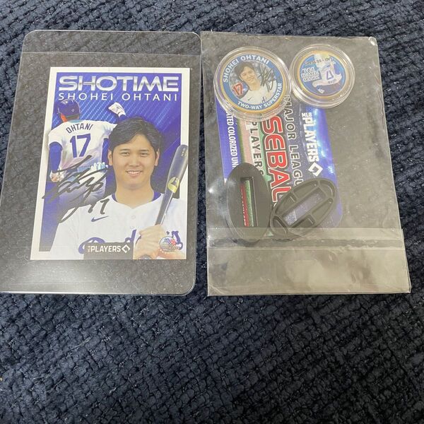 ドジャーズ移籍記念 大谷翔平選手 メモリアルコイン&写真サイン付きカード