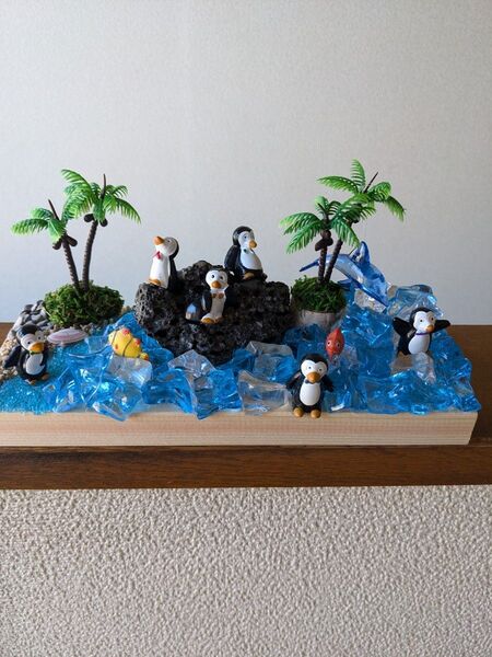 ペンギン置物 ハンドメイド