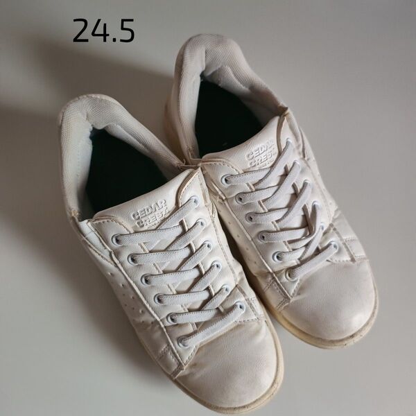 CEDAR CREST スニーカー スリッポン 白 24.5