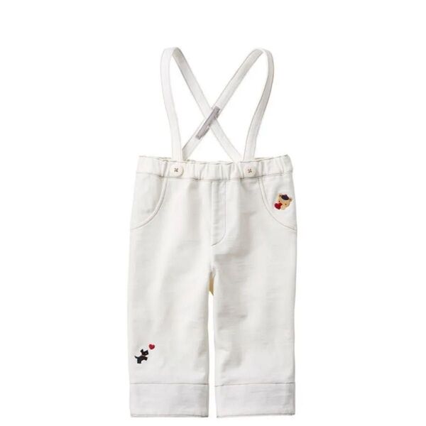 ファミリア 9分丈パンツ(たすき付き)100cm 現行品