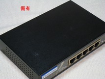 【中古】PRINCETON PNP-SW05B 10/100MスイッチングHUB 5ポート 本体・電源ケーブルのみ_画像4