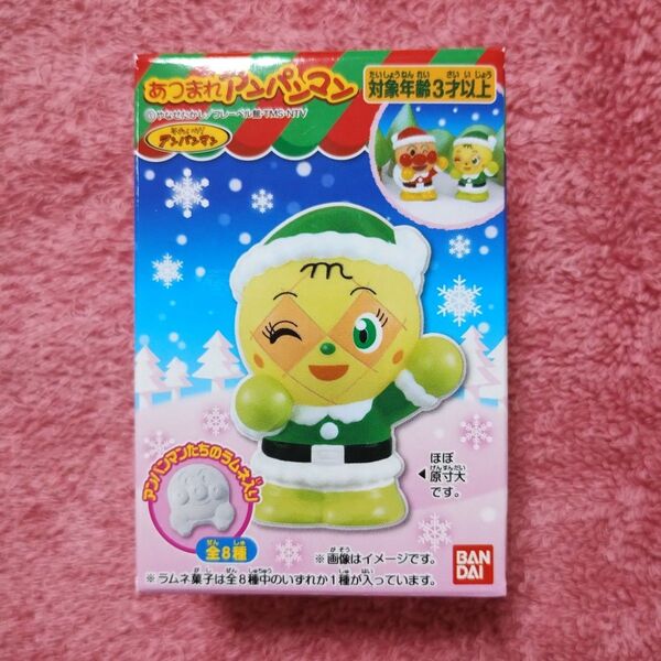 あつまれアンパンマン P82 シリーズ82 メロンパンナちゃん 指人形 ソフビ人形 食玩 クリスマス サンタさん
