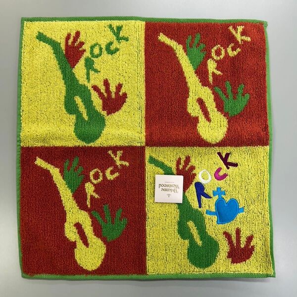 新品 ヴィヴィアンウエストウッド タオルハンカチ ハンドタオル ロック ROCK ギター オーブ オーヴ