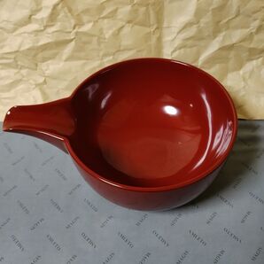 秋田 川連漆器 6寸片口 花ぬり 木製