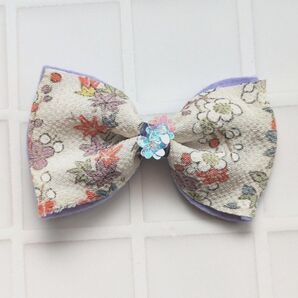 リボンブローチ ハンドメイド