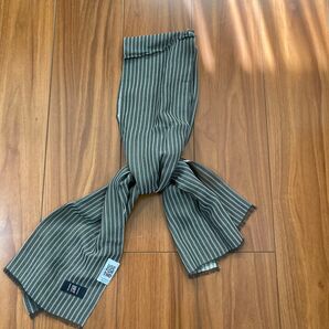 USE FOR TWO ストール グレー ストライプ 幅約34センチ 長さ約150センチ 春 オーロラ株式会社