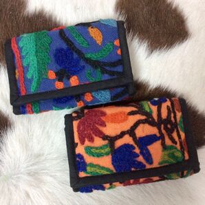 ★新品★2点セット★カシミール刺繍三つ折り財布★ネパール製★2★