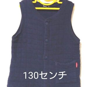 子供ベスト ベスト ムージョンジョン 紺色 体温調節