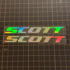 スコット scott 2枚 プリズム ステッカー レインボー 転写 シール
