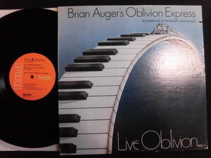 Brian Augerr's Oblivion Express/Live Oblivion Vo.1 　70'sブリティッシュ・ロック、1974年レアUSオリジナル盤