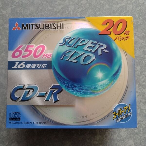 CD-R 三菱化学 スーパーアゾ 16倍速対応 650MB 20枚入り CDR74SA20N