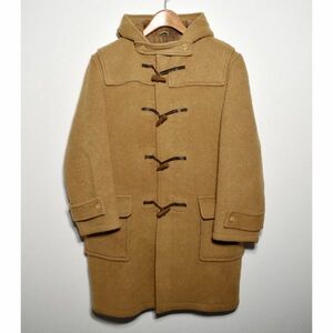 mongome Lee MONTGOMERY duffle coat Britain made Camel beige reverse side check 