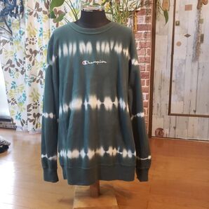 希少 Champion チャンピオン リバースウィーブ XLサイズ タイダイ 薄手 ビックシルエット 春先