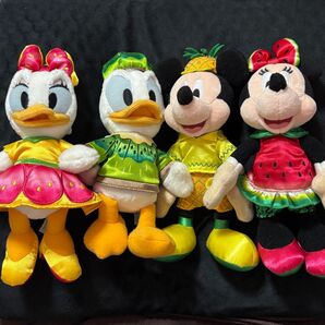 ディズニー フルーツシリーズ ぬいぐるみバッジ 4点セット