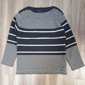 サノバチーズ ボーダーニット JAMES KNIT ボートネックニット M