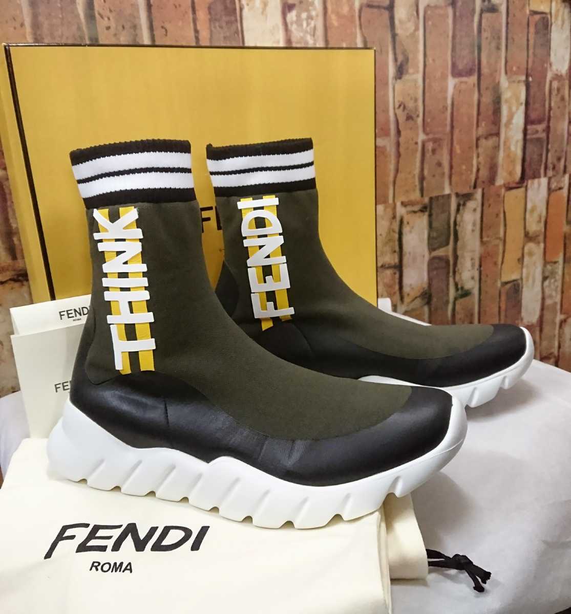 超爆安 美品 最終価格‼︎ fendi スニーカー ソックスブーツ靴 ニット フェンディ - ブーツ 超爆安 美品 最終価格‼︎ fendi スニーカー ソックスブーツ靴 ニット フェンディ - ブーツ