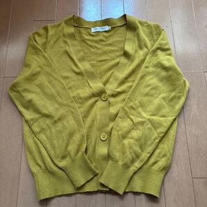 Vネック カーディガン 長袖 L