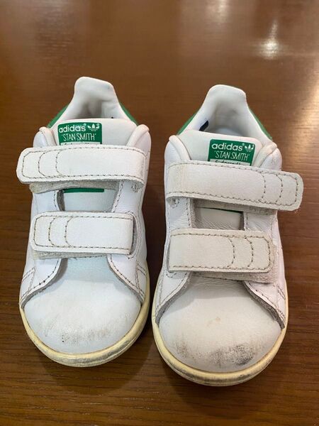 adidas STAN SMITH キッズシューズ ホワイト/グリーン 13㎝