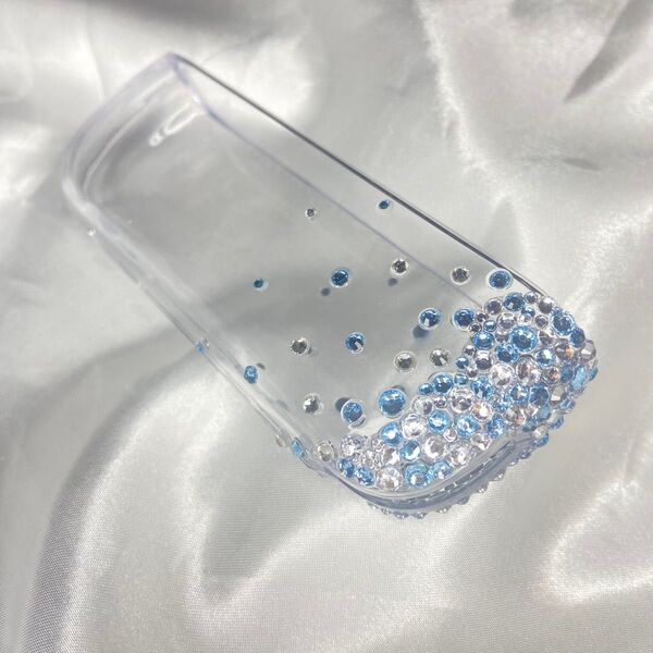 【No.5水色】アイコスイルマアイデコ イルマi アイコスデコ 電子タバコ ILUMA ハンドメイド キラキラ シンプル