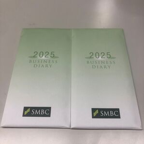 三井住友銀行 ビジネス手帳 SMBC 2025年 手帳 ビジネスダイアリー 名刺入れ カードホルダー 名刺収納 スケジュール帳 黒