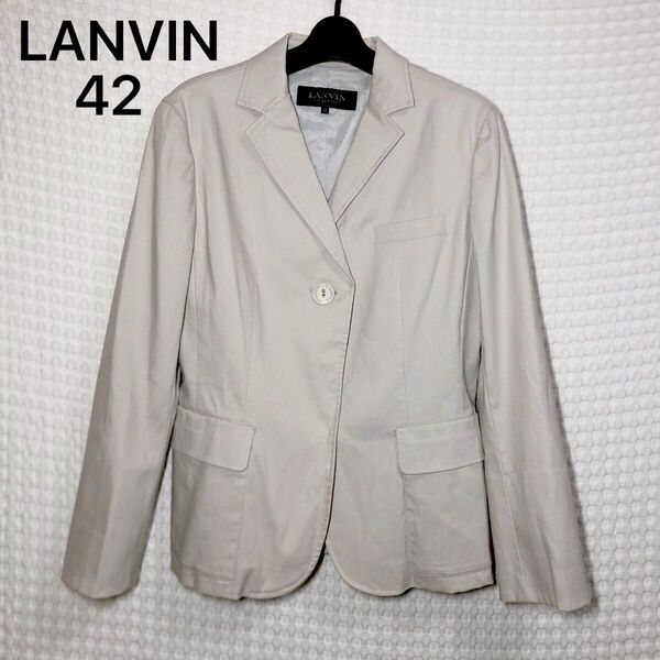 o376 LANVIN ランバン ジャケット アウター レディース古着 テーラードジャケット 長袖