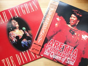 ●LD 新品同様 ARETHA FRANKLIN / THE QUEEN OF SOUL アレサ・フランクリン・ストーリー ＋ SARAH VAUGHAN サラ・ヴォーン / 聖なる歌声 ●