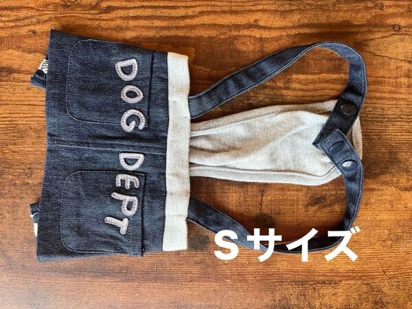 犬服★DOG DEPT★ドックデピット★サスペンダースカートSサイズ★ネイビー柄無し