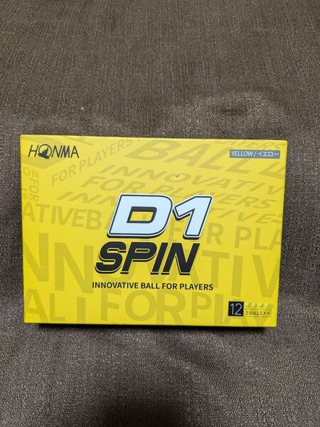 ホンマ D1 スピン ゴルフボール イエロー 1ダース