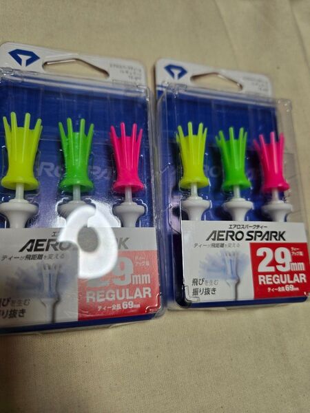 カラー エアロスパークティー 29mm TE-407 ダイヤゴルフ レギュラー