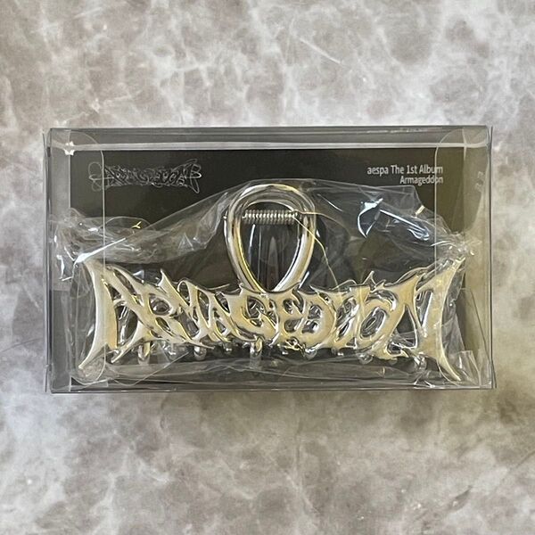 AESPA ARMAGEDDON MD HAIR CLAW CLIP W/O PC エスパ アルマゲドン ヘアクリップ トレカなし