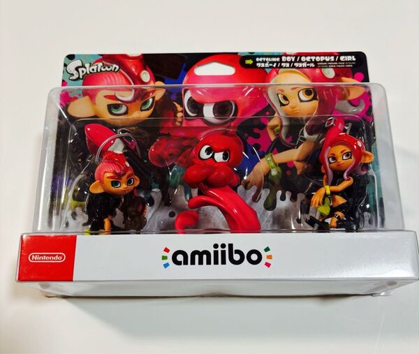 新品未開封 amiibo トリプルセット スプラトゥーン タコ タコガール タコボーイ