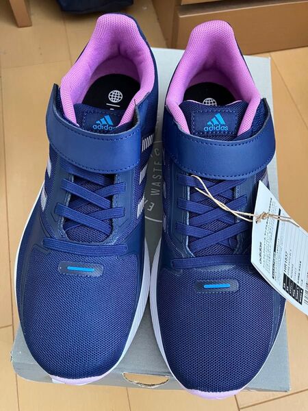 adidas HR1537 ネイビー 24.0cm スニーカー 運動靴