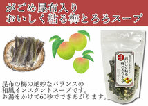 山根食品 国内産がごめ昆布入り おいしく粘る梅とろろスープ 60g（約15杯分）×3袋まとめ買いセット_画像2