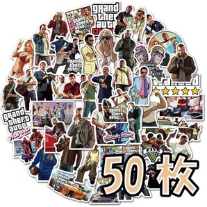 50枚 GTA グラセフ グランドセフトオート 防水ステッカー シール