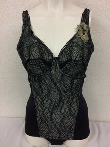 * beautiful goods * maru ko correction underwear body suit C75L Sara vi -ru black black large size put on .. correction underwear . integer underwear N35