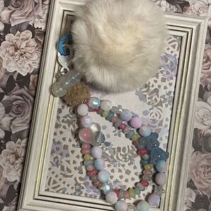 キーホルダー白