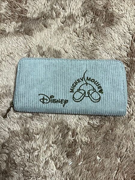 長財布 ディズニー コーデュロイ ミッキーマウス