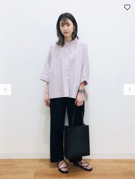 UNIQLO ユニクロ +J スーピマコットンドルマンスリーブシャツ(7分袖) ピンク L