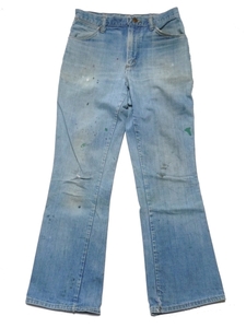 Винтажный Wrangler Wrangler Wrangler 13mwz США джинсовые брюки сапоги с разрезами W29 L29 Светло кольч мужчин и женщин