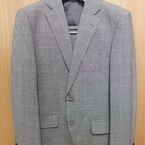 【送料込】ONLY メンズスーツ グレーチェック クリーニング済