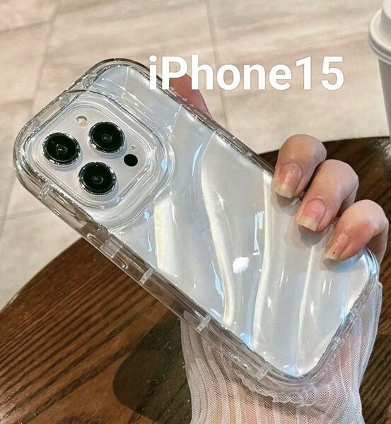 iPhone15 スマホケース クリア シンプル