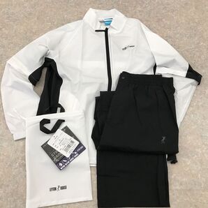 LEYTON HOUSE ゴルフ メンズレインウェア定価14300円) 新品 タグ付き ホワイト ブラックLサイズ