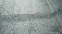 　古地図 　長浜　滋賀県岐阜県　地図　資料　４６×５８cm　大正１１年測量　昭和５６年発行　　_画像1