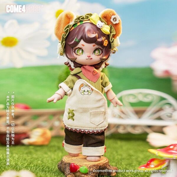 Come4free ボニーバニー 夏の編み手 チンチラ 服 6点セット オビツ11